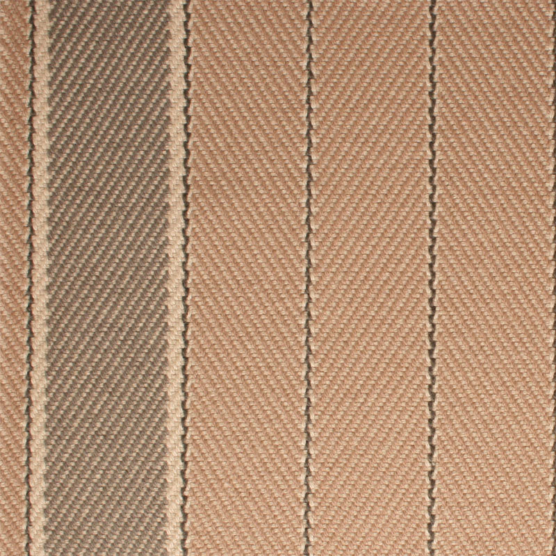Striped flatweave runner in tan 
