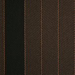 Striped flatweave runner in brown and forrest green