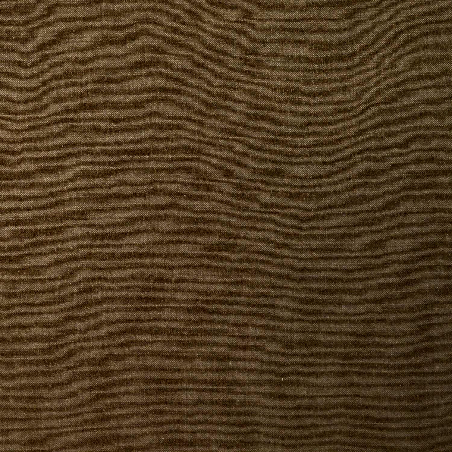 A swatch of linen fabric in a solid olive green color.