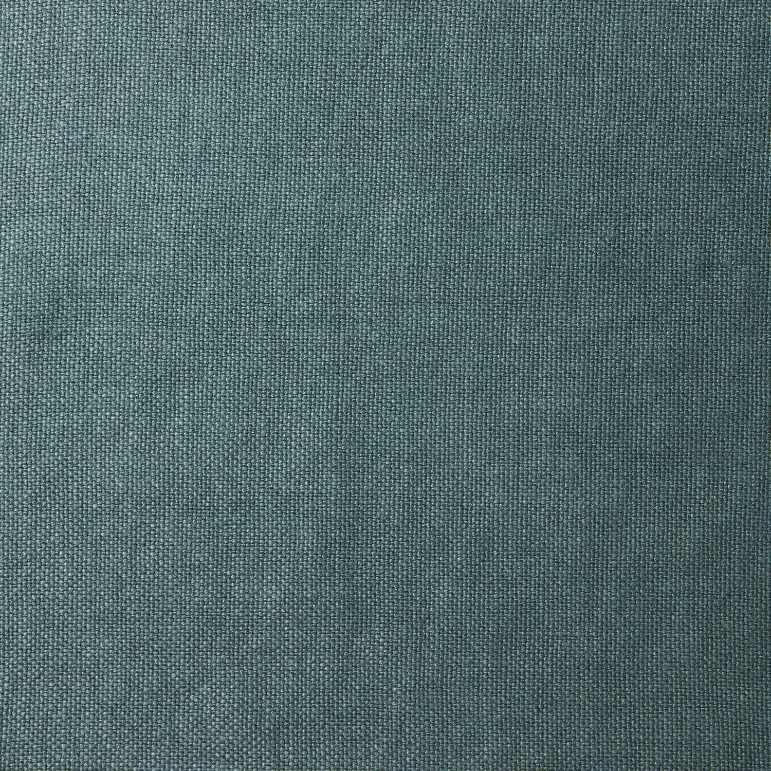 A swatch of old-world linen fabric in a solid dark green color.