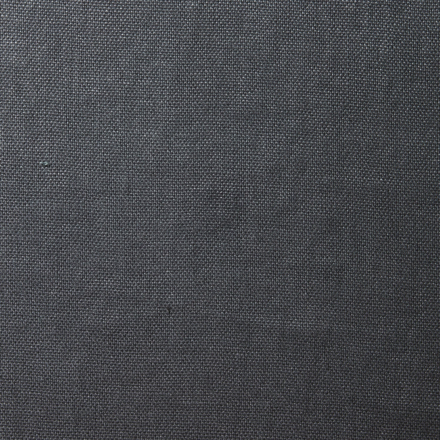 A swatch of old-world linen fabric in a solid dark gray color.