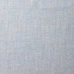 A swatch of blended linen fabric in a mottled light blue color.