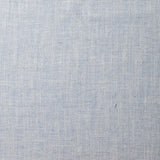 A swatch of blended linen fabric in a mottled light blue color.