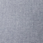 A swatch of blended linen fabric in a mottled light navy color.
