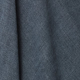 A draped swatch of blended linen fabric in a solid navy-gray color.