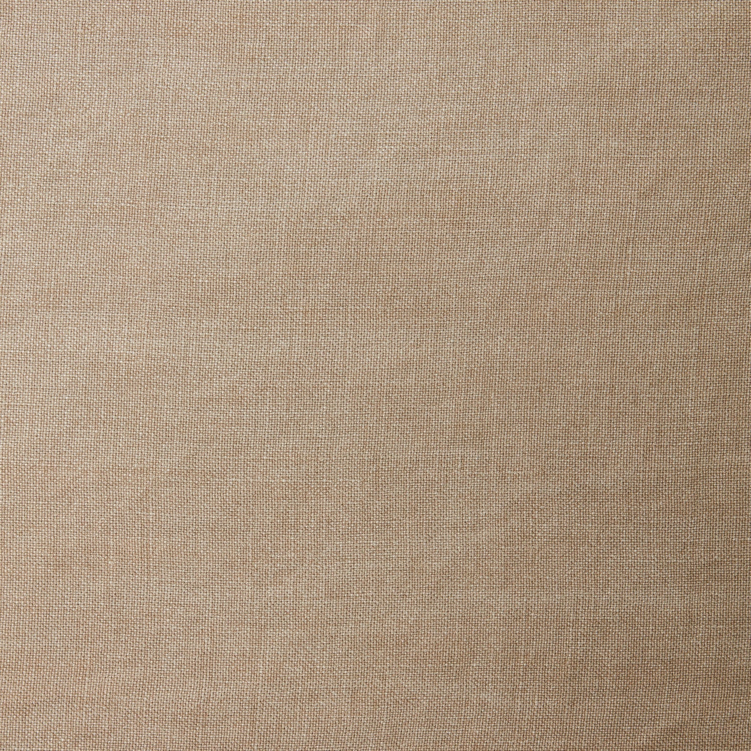 A swatch of blended linen fabric in a solid tan color.