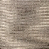 A swatch of linen fabric in a small-scale dotted pattern in tan and dark brown.