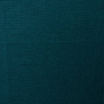 A swatch of blended linen fabric in a solid turquoise color.