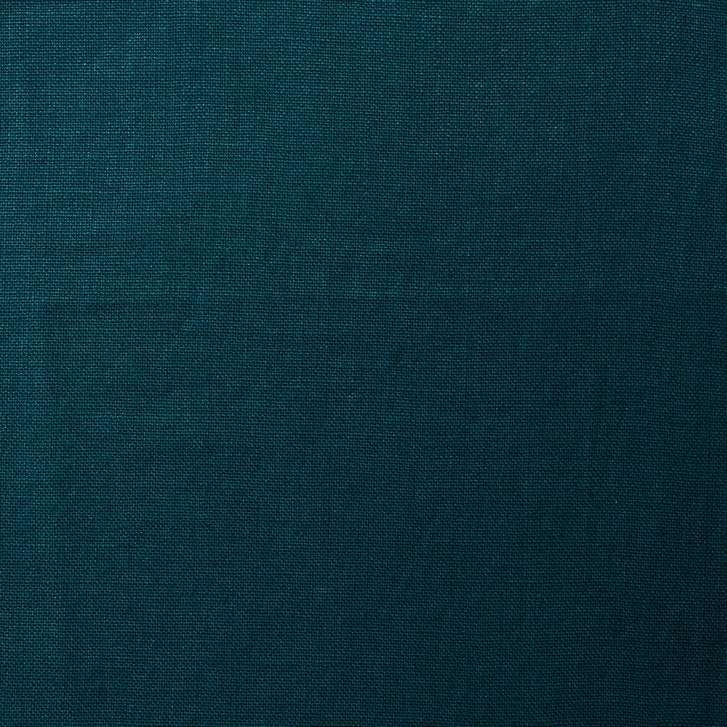 A swatch of blended linen fabric in a solid turquoise color.