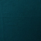 A swatch of blended linen fabric in a solid turquoise color.