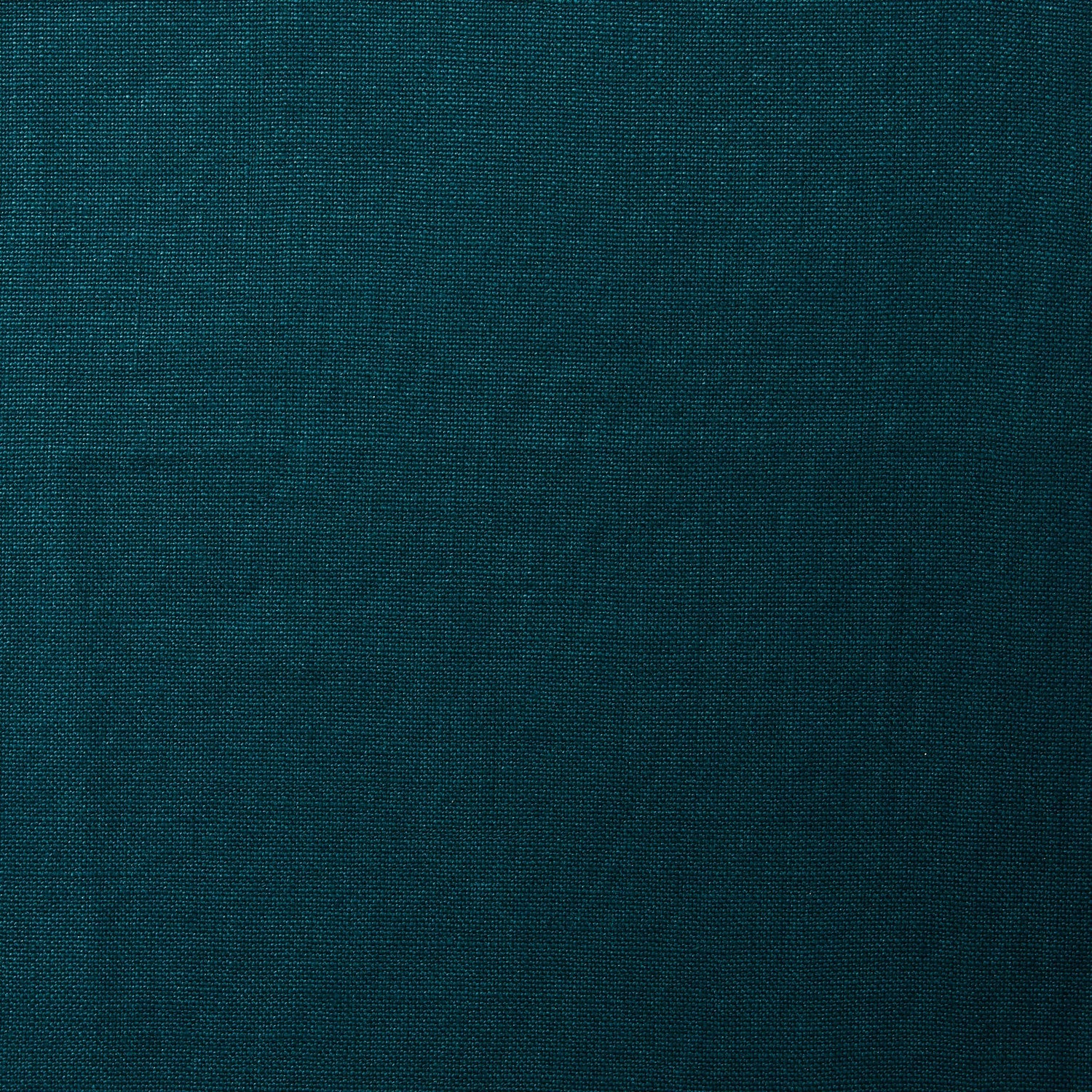 A swatch of blended linen fabric in a solid turquoise color.