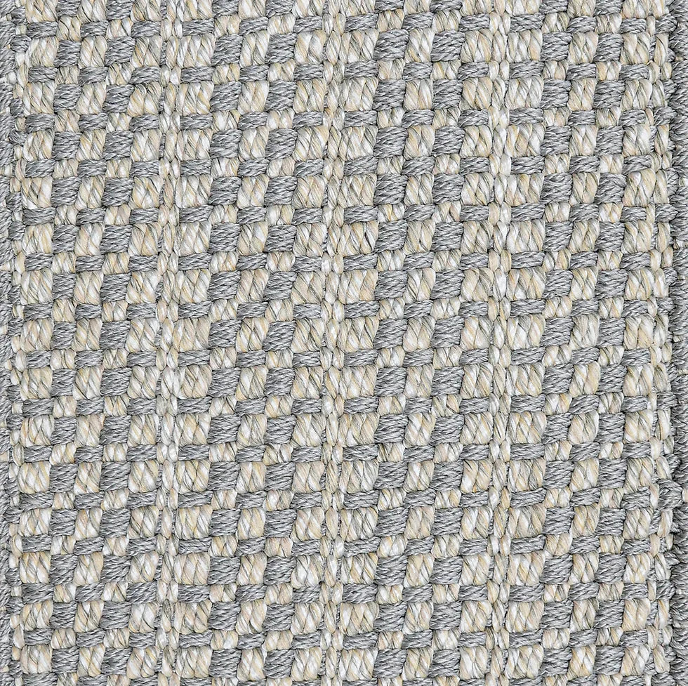  Broadloom carpet in a small scale plaid in grey and tan
