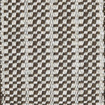  Broadloom carpet in a small scale plaid in brown and cream.