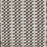  Broadloom carpet in a small scale plaid in brown and cream.