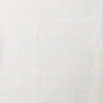 A swatch of sheer linen fabric in a cream color with a subtle checked pattern.