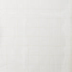 A swatch of sheer linen fabric in a cream color with a subtle checked pattern.