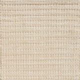 Detail of a flatweave with a strié effect in shades of cream