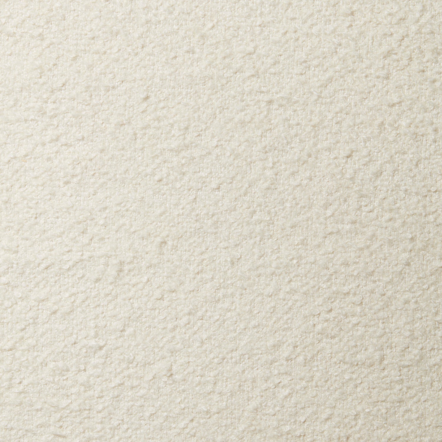 Piece of high-pile bouclé fabric in cream.
