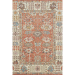 Decorative rug with intricate pattern on a white background