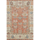 Decorative rug with intricate pattern on a white background