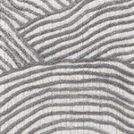 Textured carpet with wavy pattern in grey