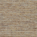 Textured handwoven carpet in brown and beige