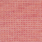 Textured handwoven carpet in bright coral red