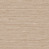 Detail of fabric in a textural striped pattern in shades of cream and tan.