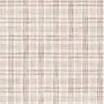 Wallpaper with watercolor plaid pattern in shades of brown.