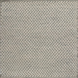 Textured rug with a herringbone pattern in white and grey