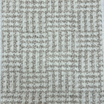 Broadloom carpet with houndstooth check pattern in cream and oatmeal.