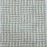 Broadloom carpet with houndstooth check pattern in cream and oatmeal.