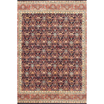 Decorative rug with intricate pattern on a white background