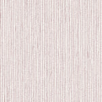 Fabric with hand drawn ticking stripe in shades of purple on white.