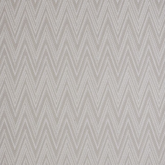 Broadloom carpet in dense zigzag stripe in tonal beige.
