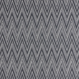Broadloom carpet in dense zigzag stripe in charcoal and white. 