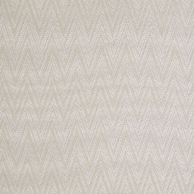 Broadloom carpet in dense zigzag stripe in tonal ivory.