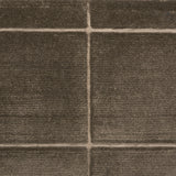 Textural performance broadloom carpet in grid design in brown