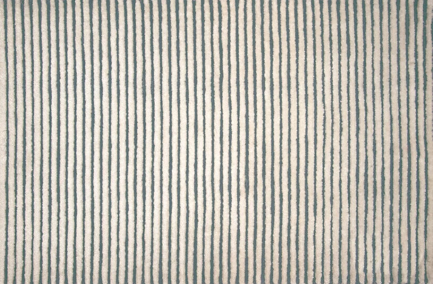Broadloom carpet swatch in a stripe pattern in a white grey design