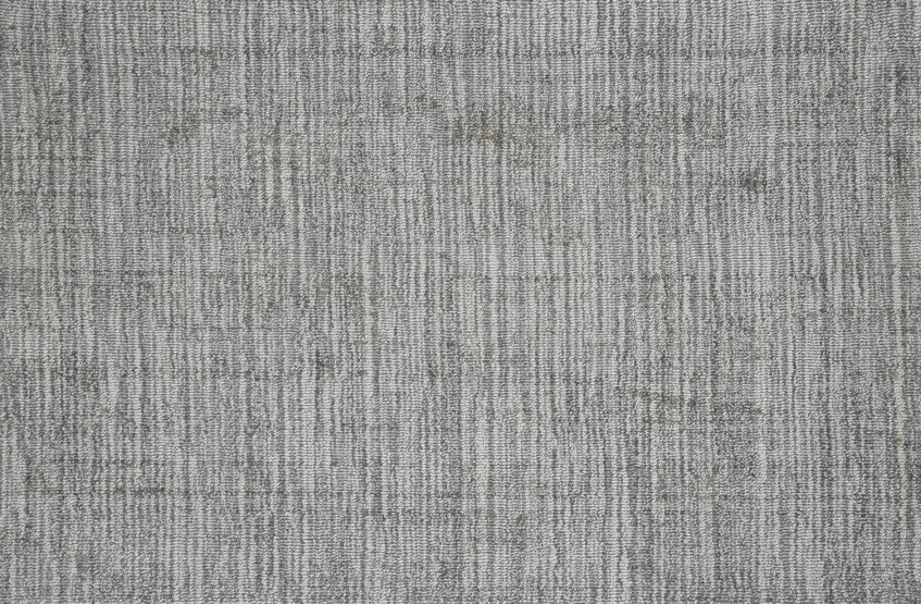 Broadloom carpet swatch in a stripe pattern in a medium grey design