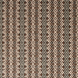 Geometric flatweave runner in neutral grey and brown