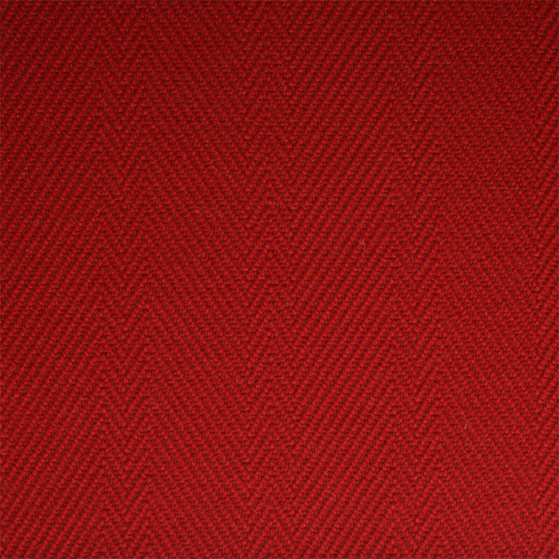 Striped Herringbone flatweave runner in red