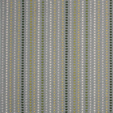 Striped flatweave runner in blue green and grey