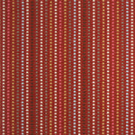 Striped flatweave runner in red 