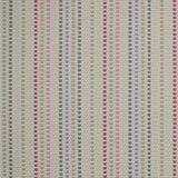 Striped flatweave runner in cream and blue green and pink