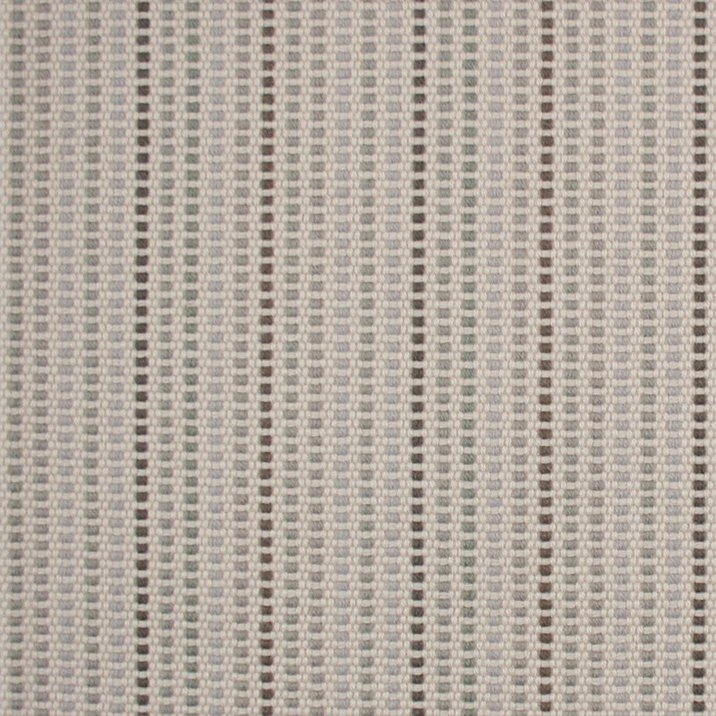 Striped flatweave runner in cream and grey