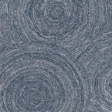 Broadloom carpet swatch geometric design in blue