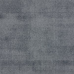 Broadloom carpet in a cut pile strié design in slate blue.