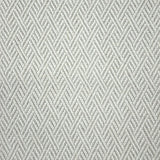 Broadloom carpet in a linear geometric design in light grey and white. 