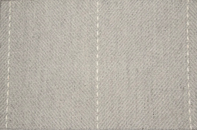 Broadloom carpet swatch in a stripe pattern in a medium grey design